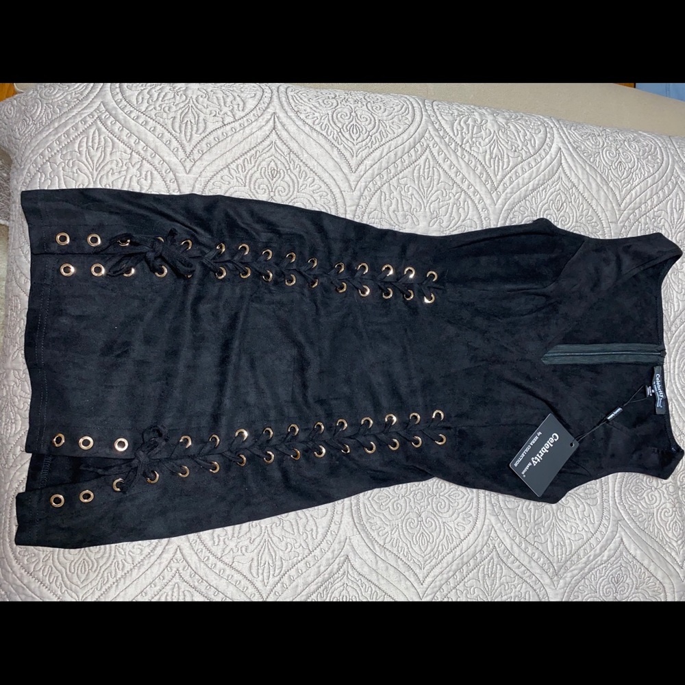 Black mini dress